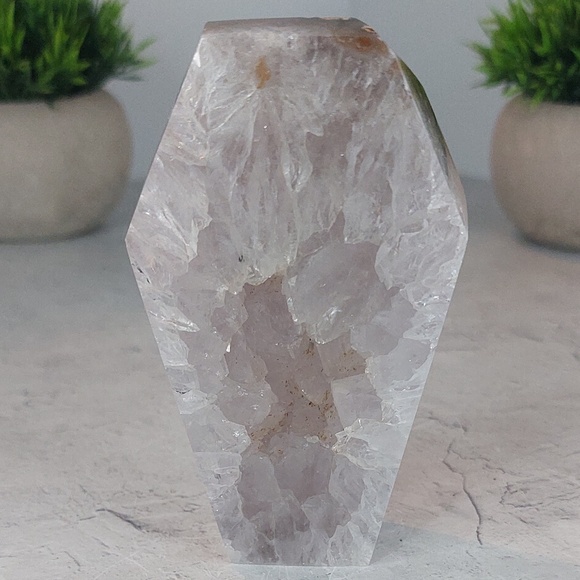 Amethyst Geode Coffin Carving | Protection, Intuition & Spiritual Growth - Picture 1 of 4